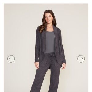 SOLD 
Barefoot Dreams Women's Cardigan - Charcoal Gray